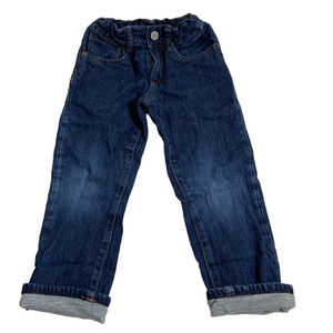 Toddler Boys Gap Lined Adjustable Waist Straight Leg Denim Jeans Blue Size 4